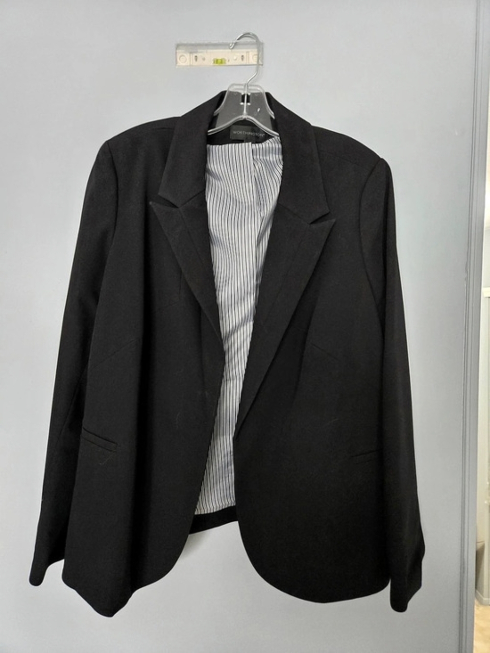 Worthington Black Abstract Blazer Size 2X Like New